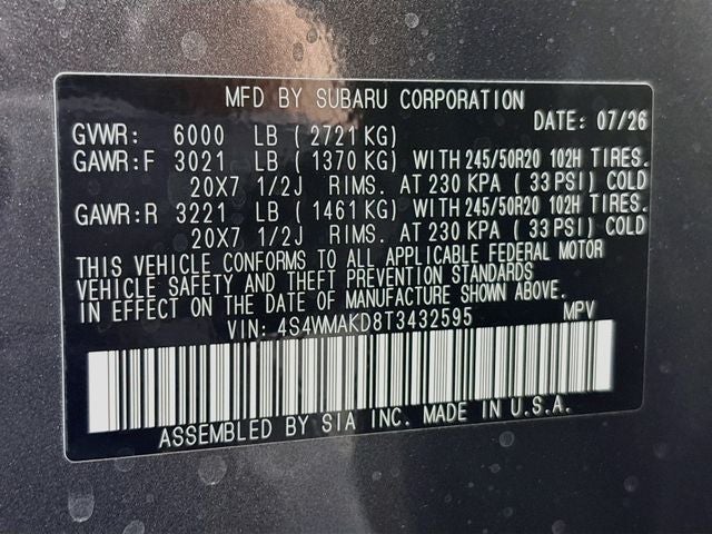 2026 Subaru Ascent Touring
