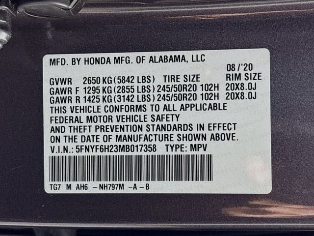 2021 Honda Pilot Special Edition