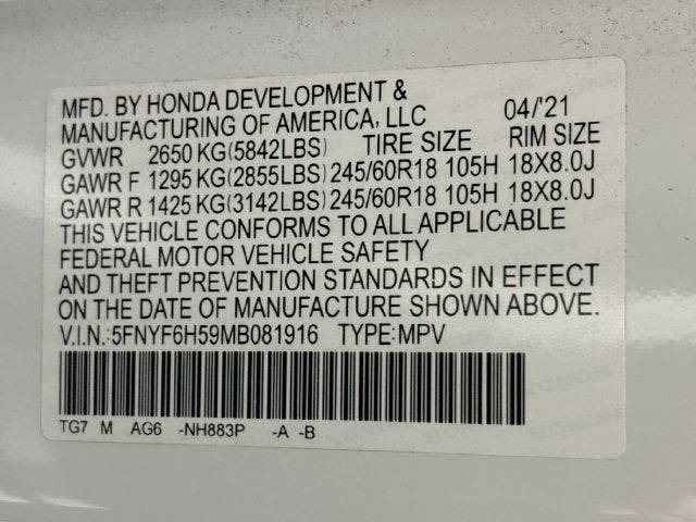 2021 Honda Pilot EX-L