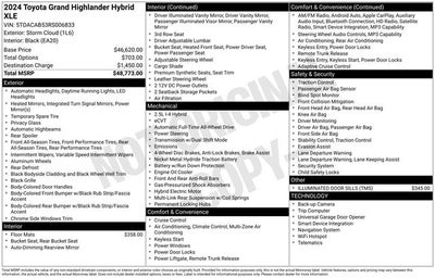 2024 Toyota Grand Highlander Hybrid XLE