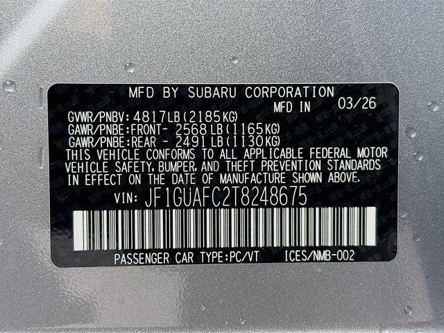 2026 Subaru Impreza Sport