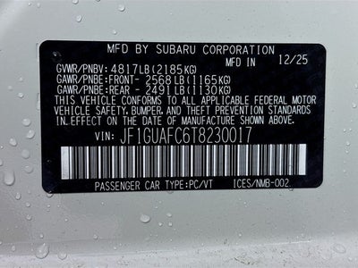 2026 Subaru Impreza Sport