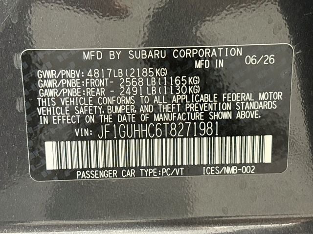 2026 Subaru Impreza 2.5RS
