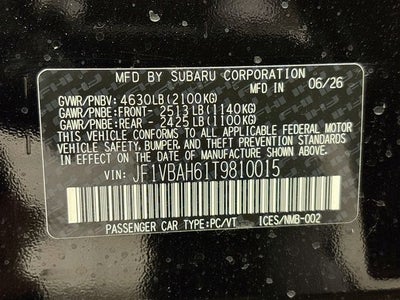2026 Subaru WRX Base