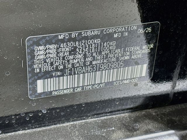 2026 Subaru WRX Base