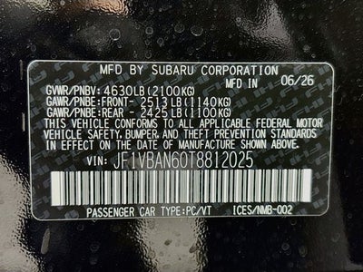 2026 Subaru WRX Limited