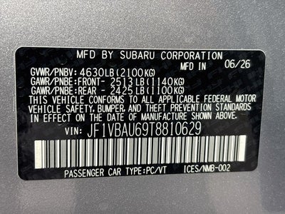 2026 Subaru WRX GT