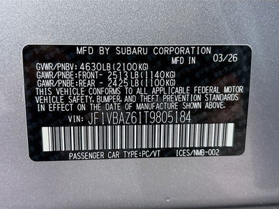 2026 Subaru WRX tS