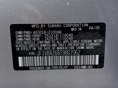 2026 Subaru WRX tS