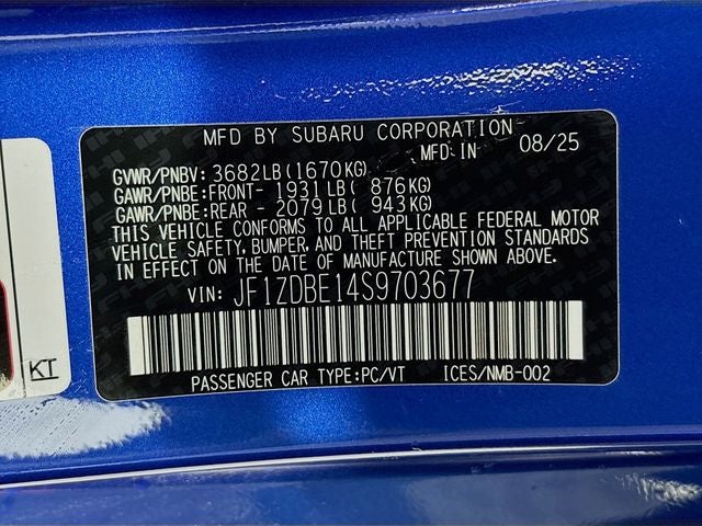 2025 Subaru BRZ Limited