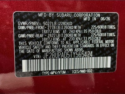 2026 Subaru Outback Premium