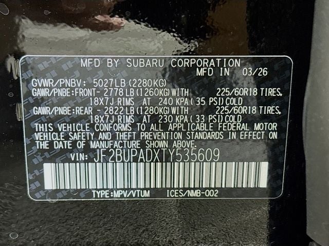 2026 Subaru Outback Premium