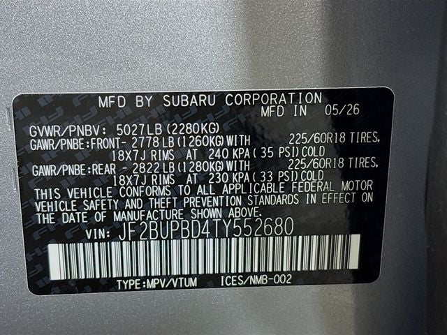2026 Subaru Outback Premium