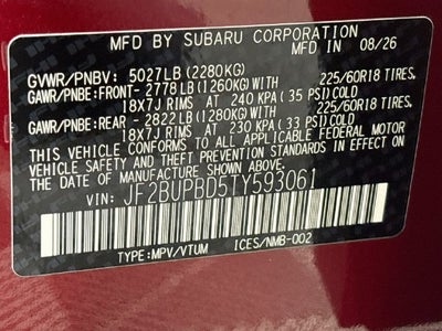 2026 Subaru Outback Premium