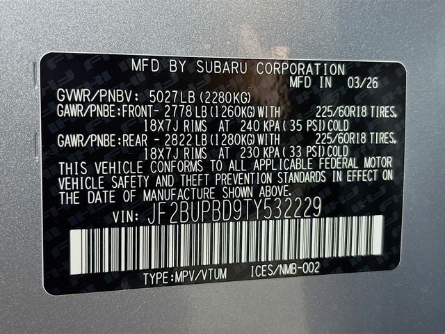 2026 Subaru Outback Premium