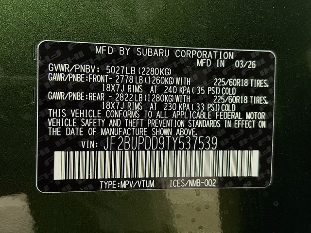 2026 Subaru Outback Limited