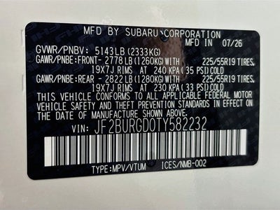 2026 Subaru Outback Limited XT