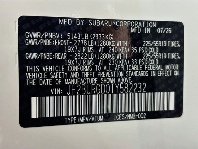 2026 Subaru Outback Limited XT