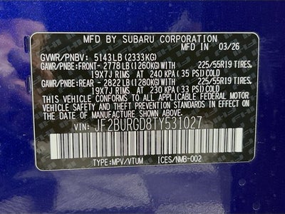 2026 Subaru Outback Limited XT