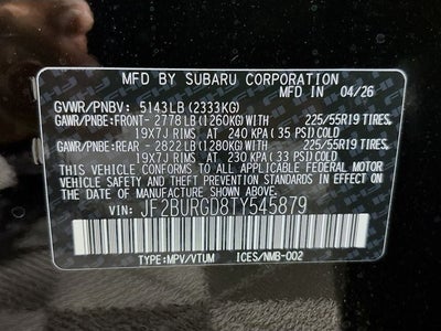 2026 Subaru Outback Limited XT