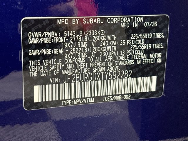 2026 Subaru Outback Limited XT