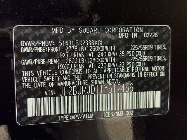 2026 Subaru Outback Touring XT