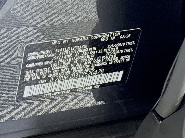 2026 Subaru Outback Touring XT