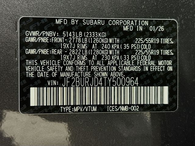 2026 Subaru Outback Touring XT