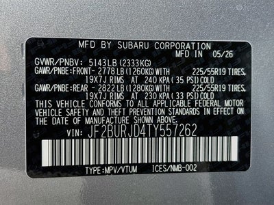 2026 Subaru Outback Touring XT