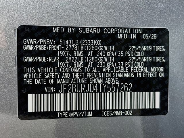 2026 Subaru Outback Touring XT