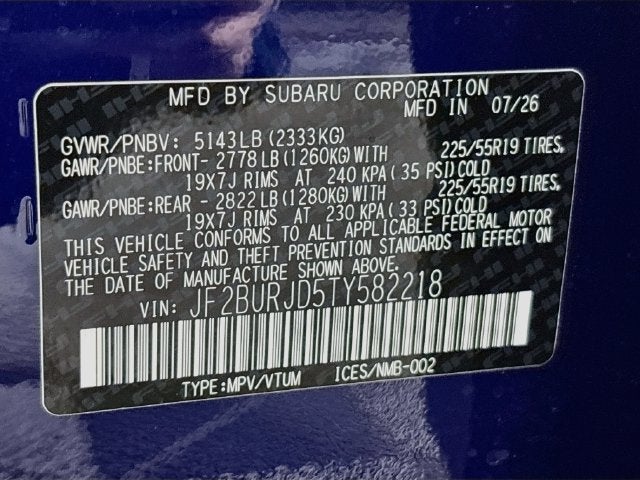 2026 Subaru Outback Touring XT