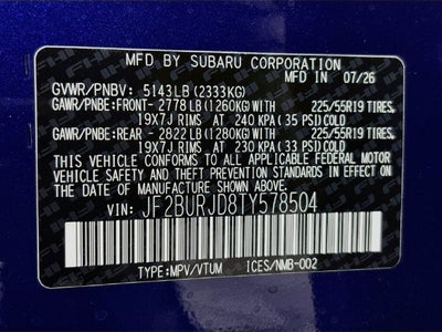 2026 Subaru Outback Touring XT