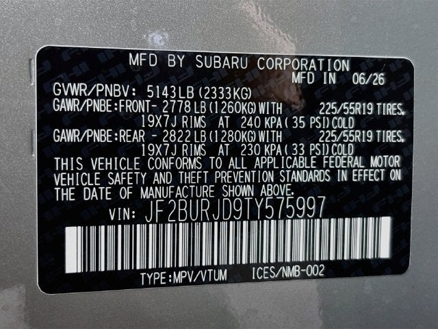 2026 Subaru Outback Touring XT