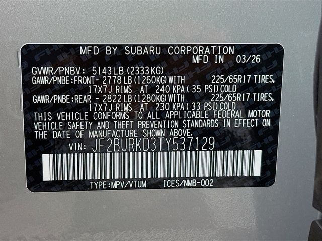 2026 Subaru Outback Wilderness