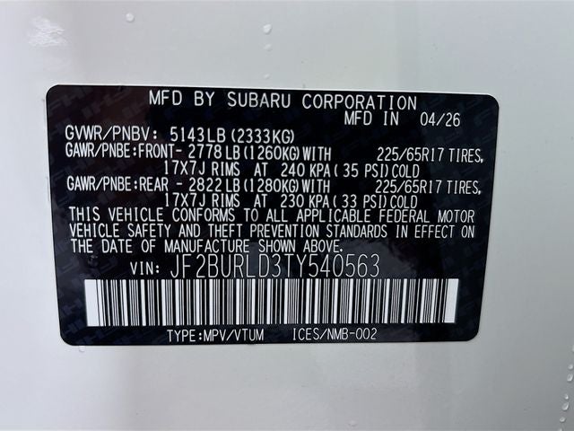 2026 Subaru Outback Wilderness
