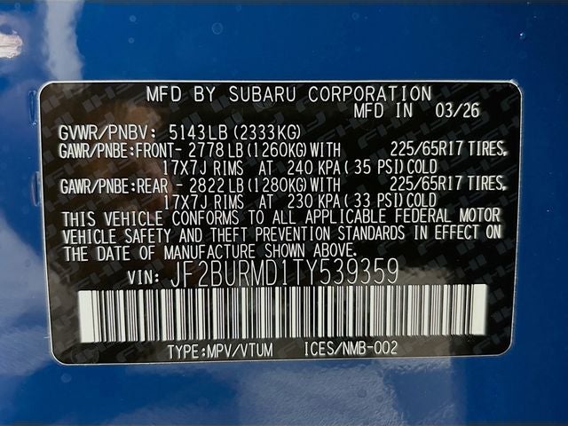 2026 Subaru Outback Wilderness
