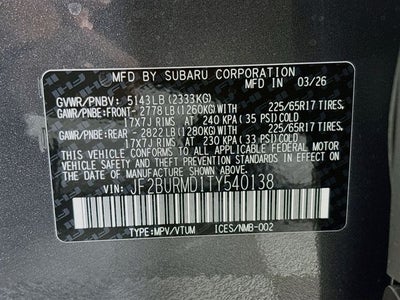 2026 Subaru Outback Wilderness