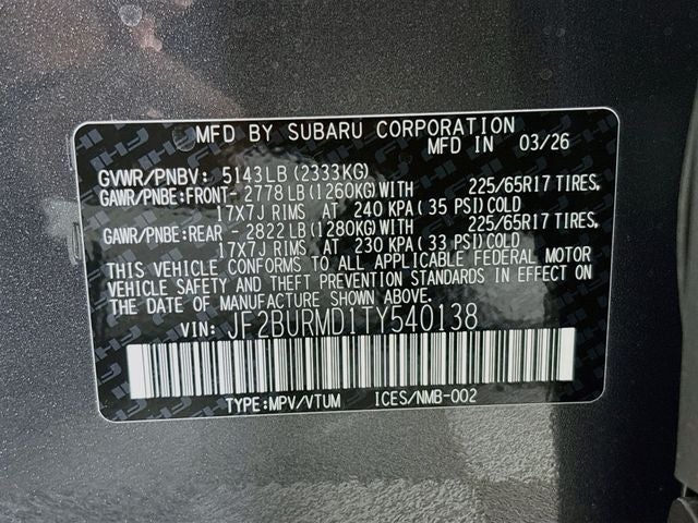 2026 Subaru Outback Wilderness