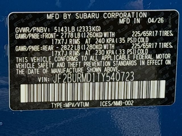 2026 Subaru Outback Wilderness