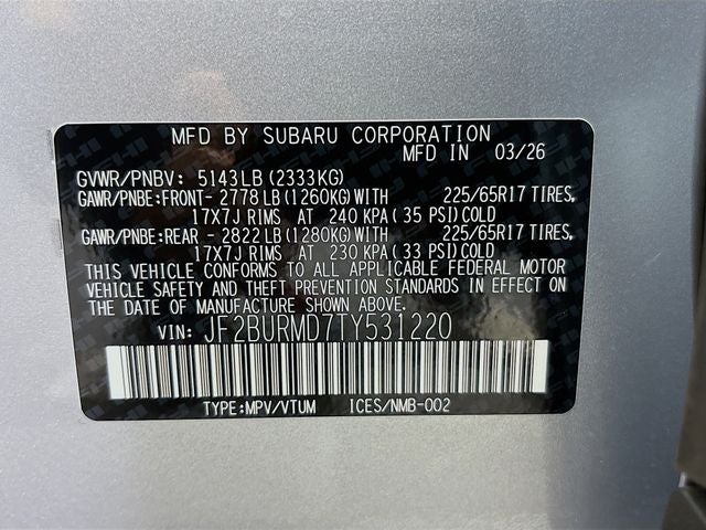 2026 Subaru Outback Wilderness