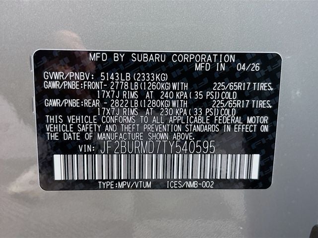 2026 Subaru Outback Wilderness