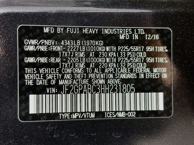 2017 Subaru Crosstrek 2.0i Premium