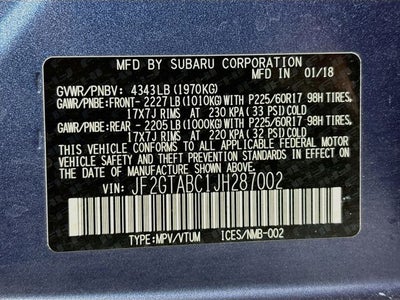 2018 Subaru Crosstrek 2.0i Premium