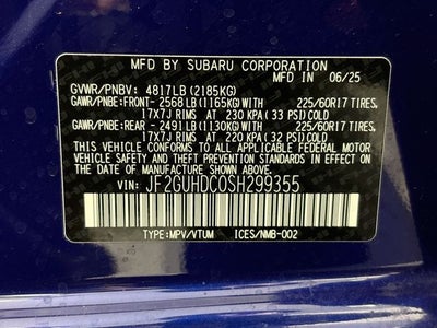 2025 Subaru Crosstrek Premium