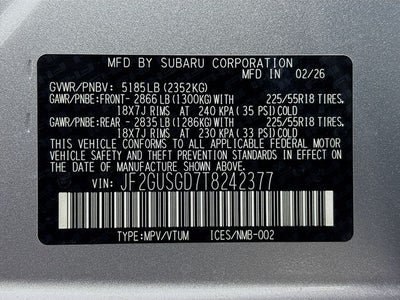 2026 Subaru Crosstrek Hybrid Sport