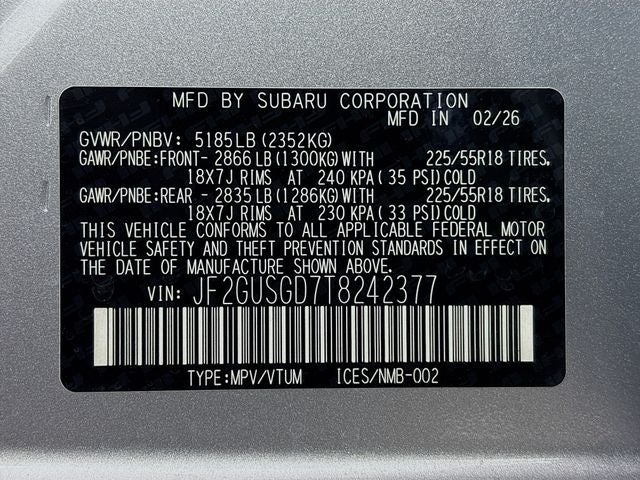 2026 Subaru Crosstrek Hybrid Sport