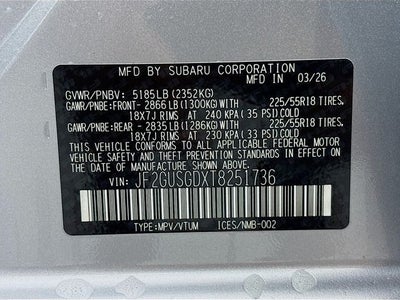 2026 Subaru Crosstrek Hybrid Sport