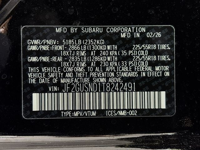 2026 Subaru Crosstrek Hybrid Limited