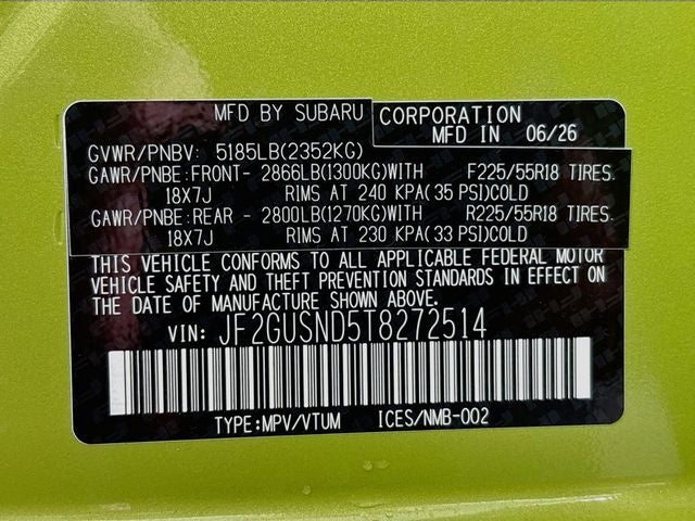 2026 Subaru Crosstrek Hybrid Limited