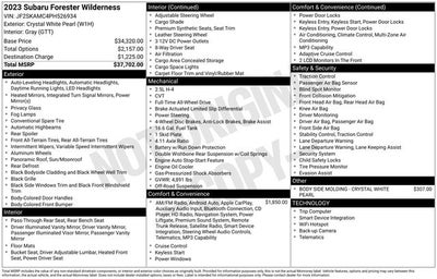 2023 Subaru Forester Wilderness